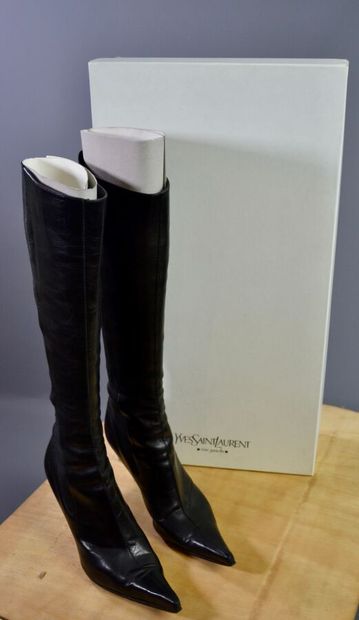 YVES-SAINT-LAURENT Rive gauche - Bottes à...