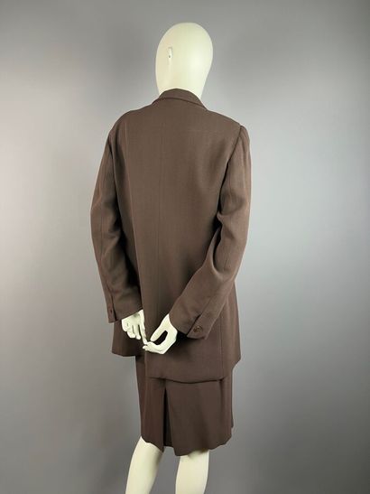MAX MARA - Tailleur jupe en crêpe de laine...