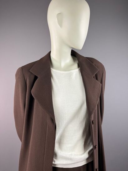 MAX MARA - Tailleur jupe en crêpe de laine...