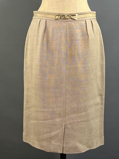 CÉLINE Paris - Jupe.

-Modèle en laine violette....