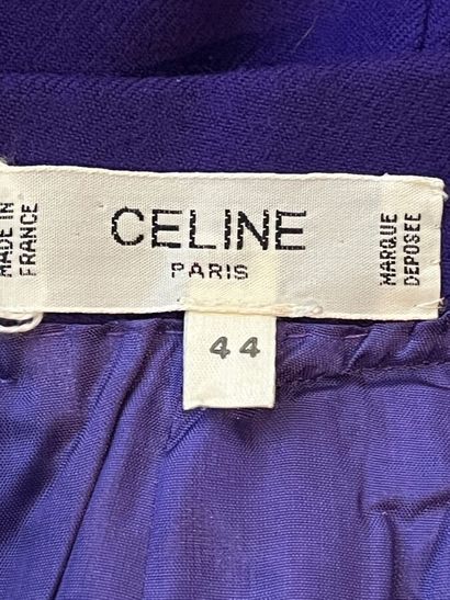 CÉLINE Paris - Jupe.

-Modèle en laine violette....