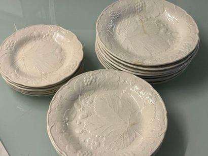 Part of an English earthenware dinner service...