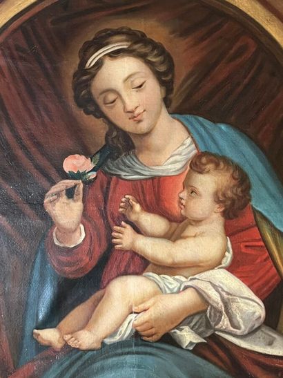 19th century FRENCH SCHOOL
Virgin and Child
Oil...