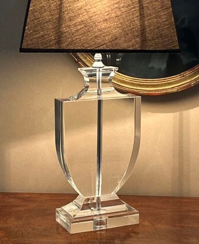 Modern glass baluster lamp
Height: 44 cm...
