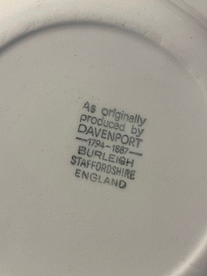 Part of an English earthenware dinner service...