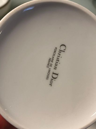 Christian DIOR - Suite of mismatched cups...