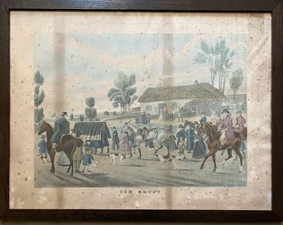Quatre gravures anglaises chasse (usures)
Dimensions...