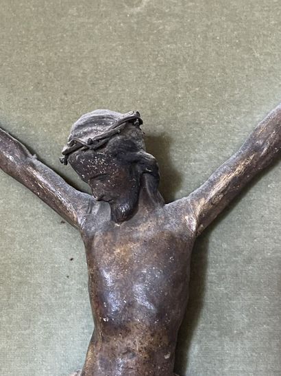 Christ en bois sculpté polychrome
XVIIIe...