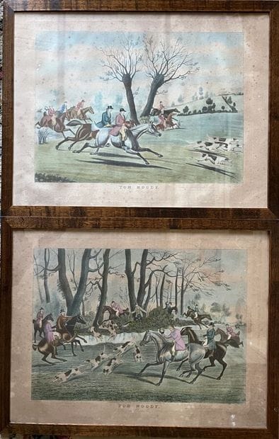 Quatre gravures anglaises chasse (usures)
Dimensions...