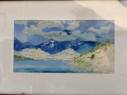 G. FAYET (XXe siècle)
Lac en montagne
Aquarelle....