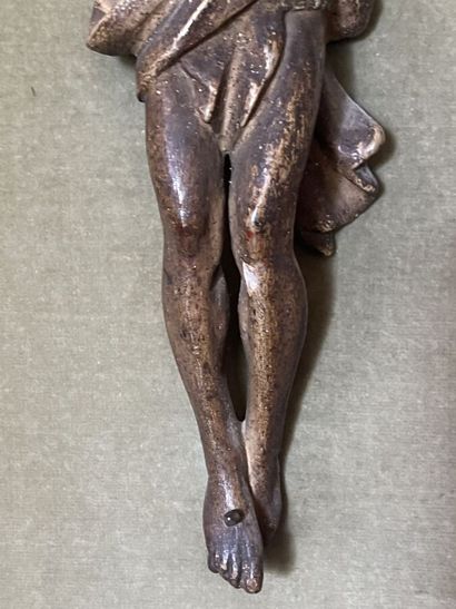 Christ en bois sculpté polychrome
XVIIIe...