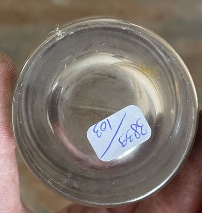 Verre de mariage en cristal gravé - Début...