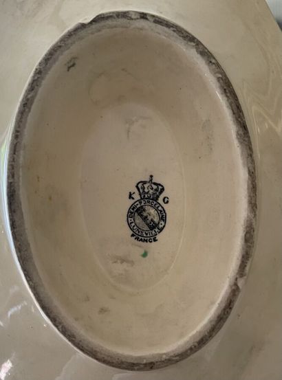 LUNÉVILLE 
Partie de service à en porcelaine...