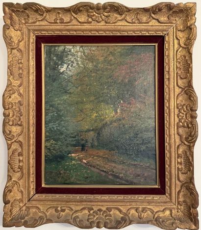 Ecole du XXe siècle
Paysage 
Huile sur toile...
