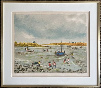 TABET 
Marée basse
Gravure
Dimensions : 46...