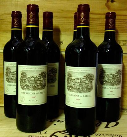 6 Bouteilles CARRUADES DE LAFITE 2007 - ...