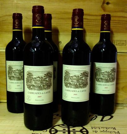 6 Bouteilles CARRUADES DE LAFITE 2007 - ...
