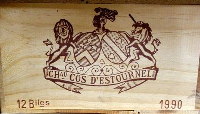 12 Bouteilles Château COS D'ESTOURNEL 1990...
