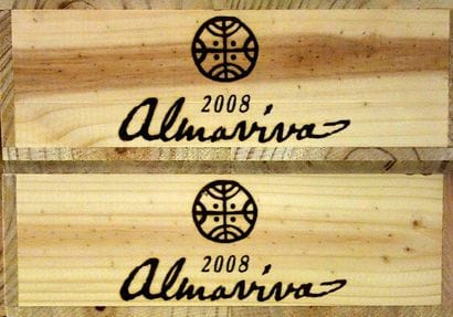12 Bouteilles ALMAVIVA 2008 - Chili Caisses...