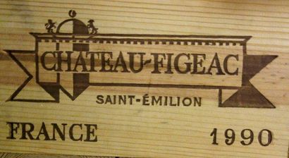 12 Bouteilles Château FIGEAC 1990 - Saint-Emilion...