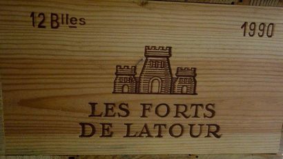 12 Bouteilles Château FORTS DE LATOUR 1990...