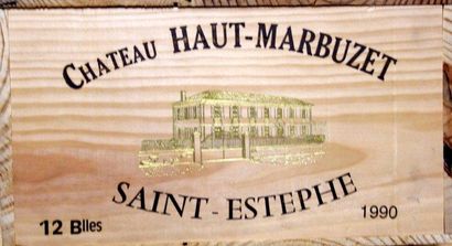 12 Bouteilles Château HAUT MARBUZET 1990...