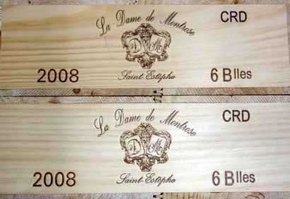 12 Bouteilles LA DAME DE MONTROSE 2008 -...
