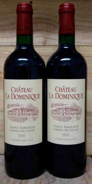 2 Bouteilles Château LA DOMINIQUE 2005 -...