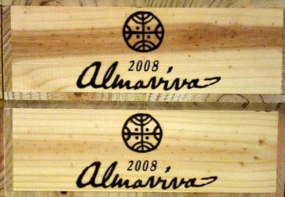 12 Bouteilles ALMAVIVA 2008 - Chili Caisses...