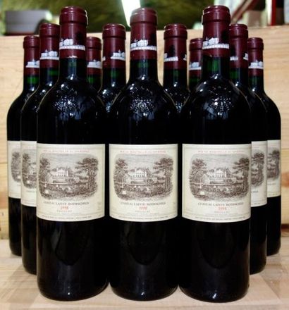 12 Bouteilles Château LAFITE ROTHSCHILD 1998...