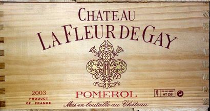 12 Bouteilles Château LA FLEUR DE GAY 2003...