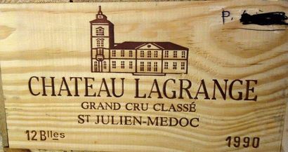 12 Bouteilles Château LA GRANGE 1990 - Saint...