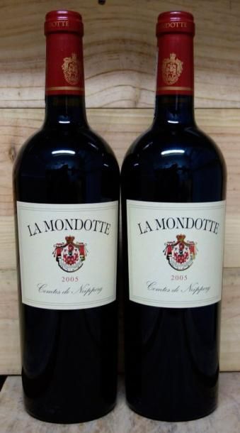 2 Bouteilles Château LA MONDOTTE 2005 - ...