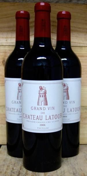 3 Bouteilles Château LATOUR 2006 - Pauil...