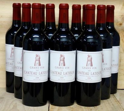 12 Bouteilles Château LATOUR 2008 - Paui...