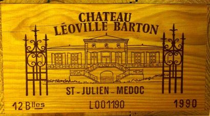 12 Bouteilles Château LEOVILLE BARTON 1990...