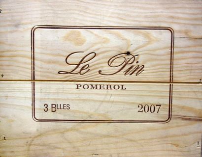 3 Bouteilles Château LE PIN 2007 - Pomerol...