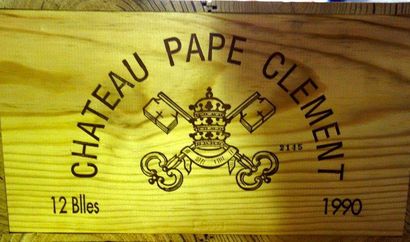 12 Bouteilles Château PAPE CLEMENT 1990 -...