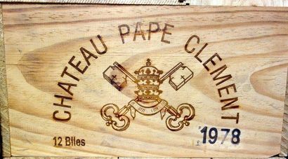 12 Bouteilles Château PAPE CLEMENT 1978 -...