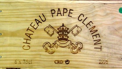 6 Bouteilles Château PAPE CLEMENT 1996 -...
