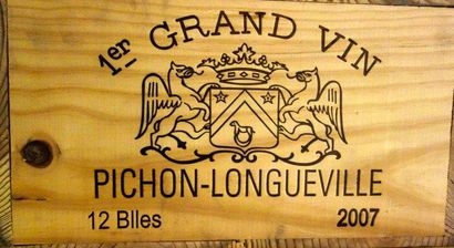 12 Bouteilles Château PICHON BARON 2007 -...