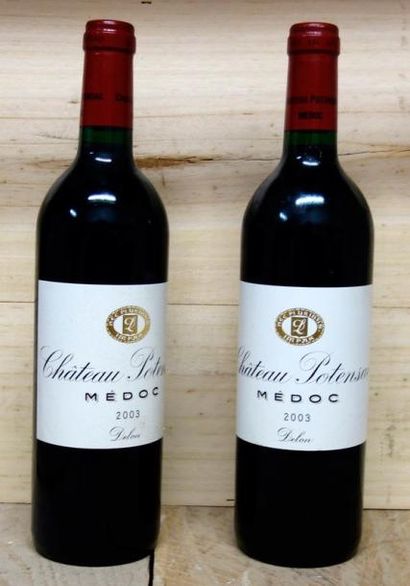 2 Bouteilles Château POTENSAC  2003 - Mé...