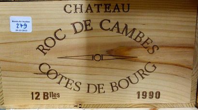 12 Bouteilles Château ROC DE CAMBES 1990...