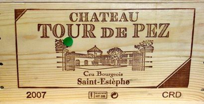 6 Bouteilles Château TOUR DE PEZ 2007 - Saint-Estèphe...