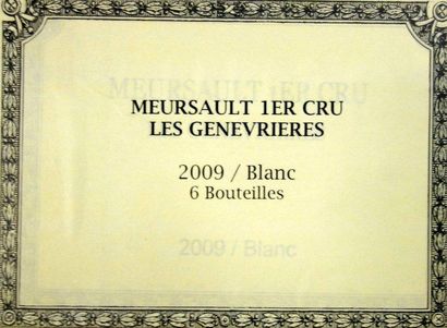 6 Bouteilles MEURSAULT 1er Cru 