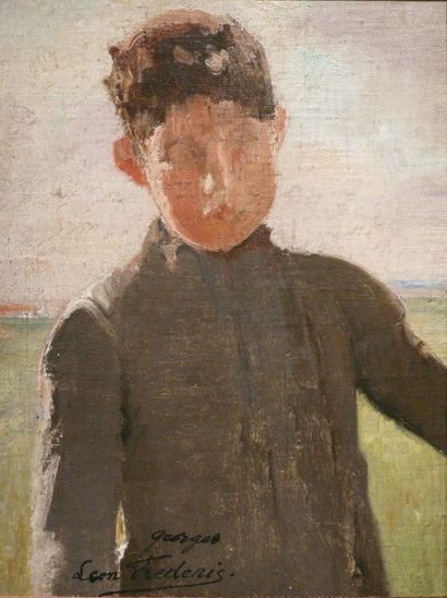 Léon FREDERIC (1856 - 1940)
Georges Huile...