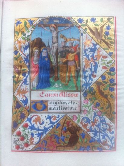 MANUSCRIT ENLUMINÉ DU XIXème siècle In-8...