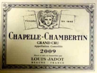 1 Bouteille CHAPELLE CHAMBERTIN GRAND CRU...