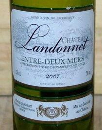 29 Bouteilles Château LANDONNET 2007 Blanc...