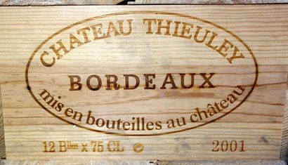 12 Bouteilles Château THIEULEY 2001 Blanc...